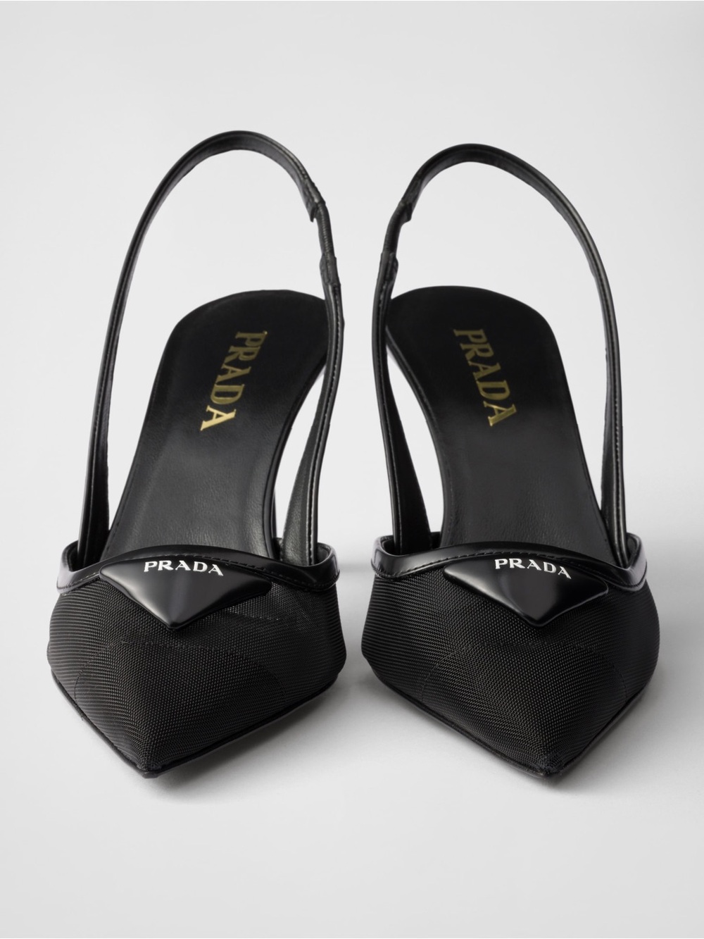 New Prada Mesh fabric slingback pumps $1,270 36 - Picture 2 of 10